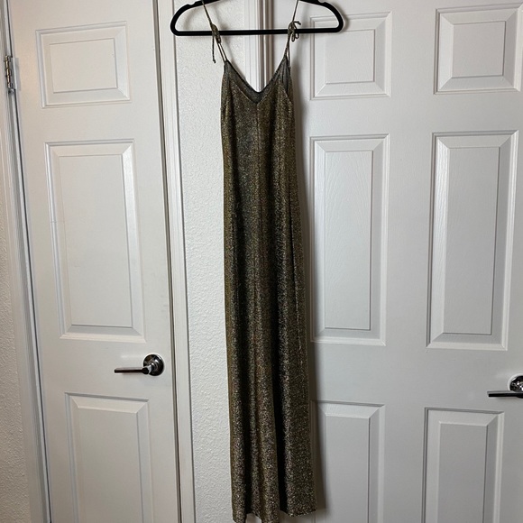 Reformation Gold Metallic Daiquiri Dress Size XXS - Picture 5 of 8